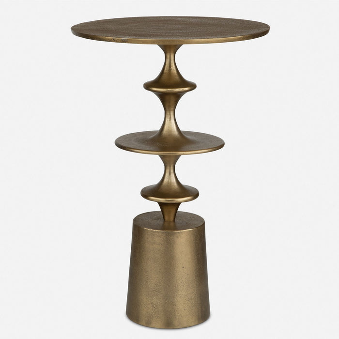 Uttermost 24412 Accent Table, Antique Brass
