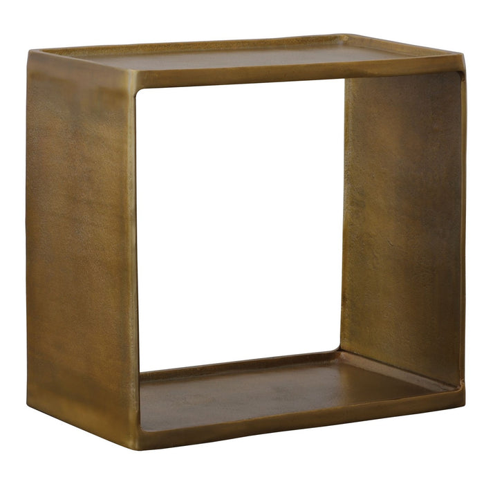 Uttermost 25232 Side Table, Antique Brass