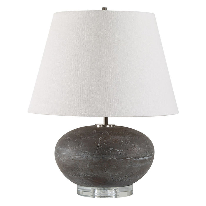 Uttermost 30430-1 One Light Table Lamp, Plated Nickel