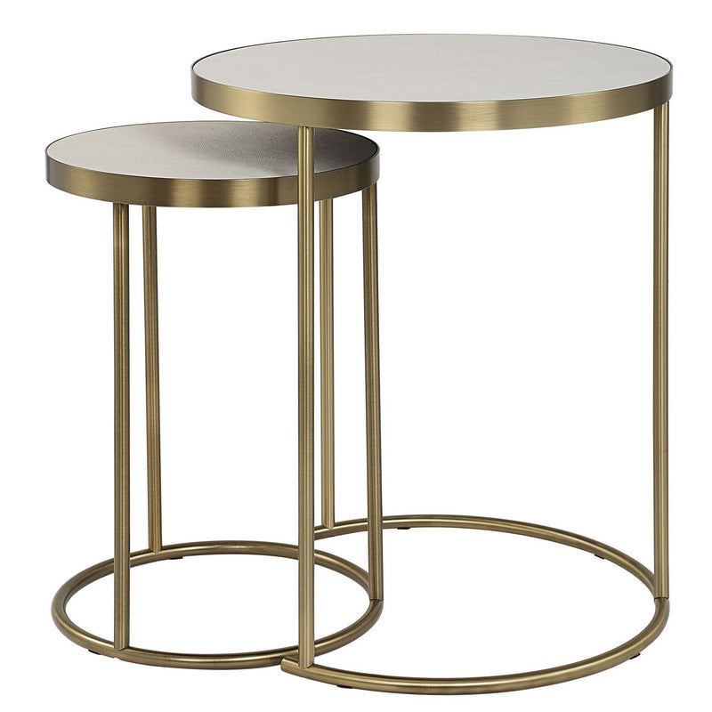 Uttermost 50007 Nesting Tables Set/2, Brass