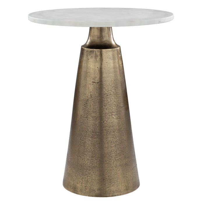 Uttermost 50026 Accent Table, Antique Brass