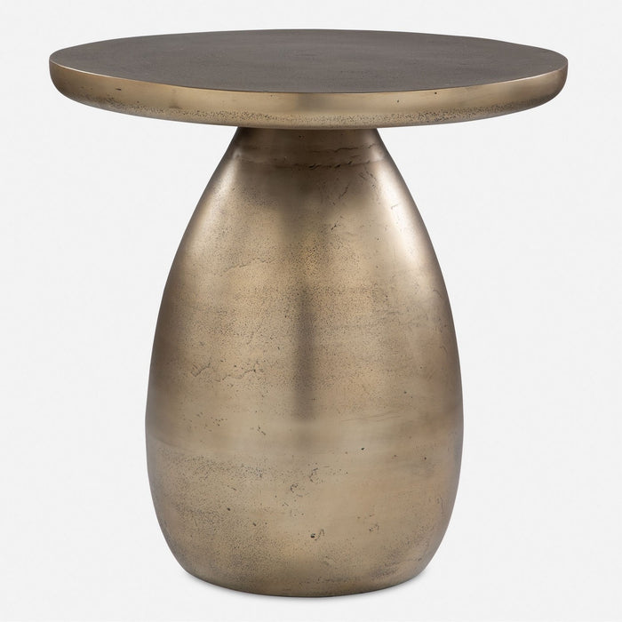 Uttermost 50028 Side Table, Antique Brass
