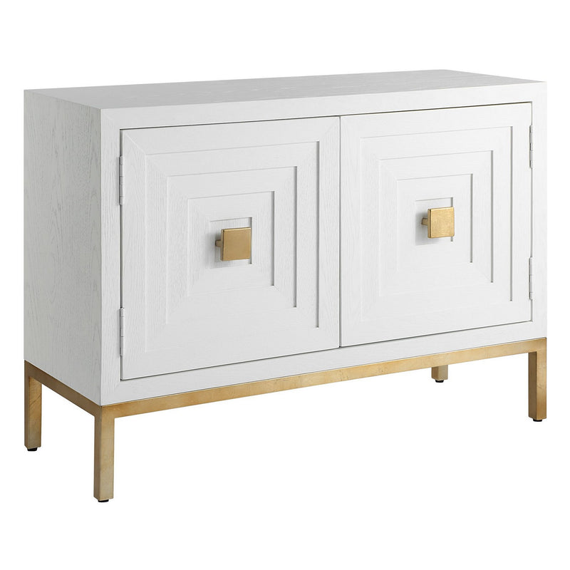 Uttermost 50033 Cabinet, Brushed Brass