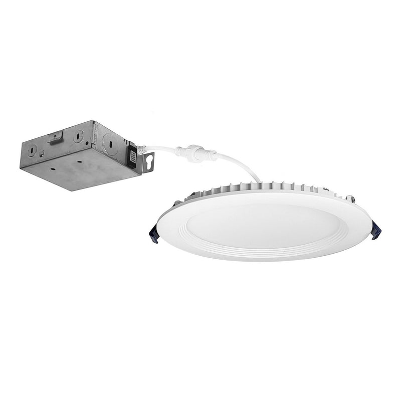 Nora Lighting NCSC-R6W2TWMPW LED Wafer Downlight, Matte Powder White