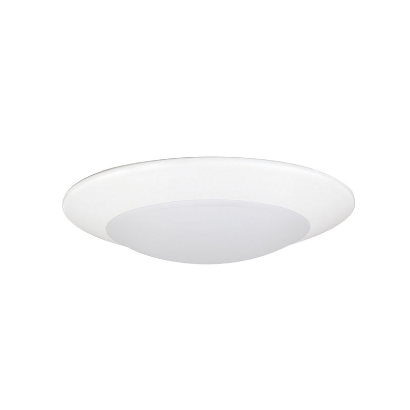 Nora Lighting NCSD-R6TWMPW LED Flush Mount, Matte Powder White