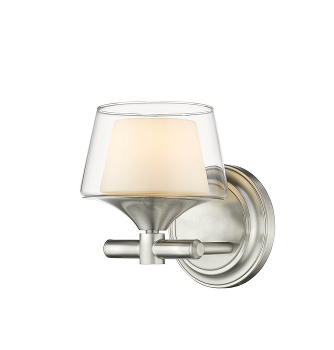 Innovations 311-1W-SN-CLW One Light Bath Vanity, Satin Nickel