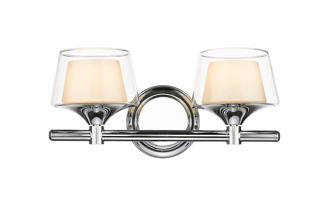 Innovations 311-2W-PC-CLW Two Light Bath Vanity, Polished Chrome