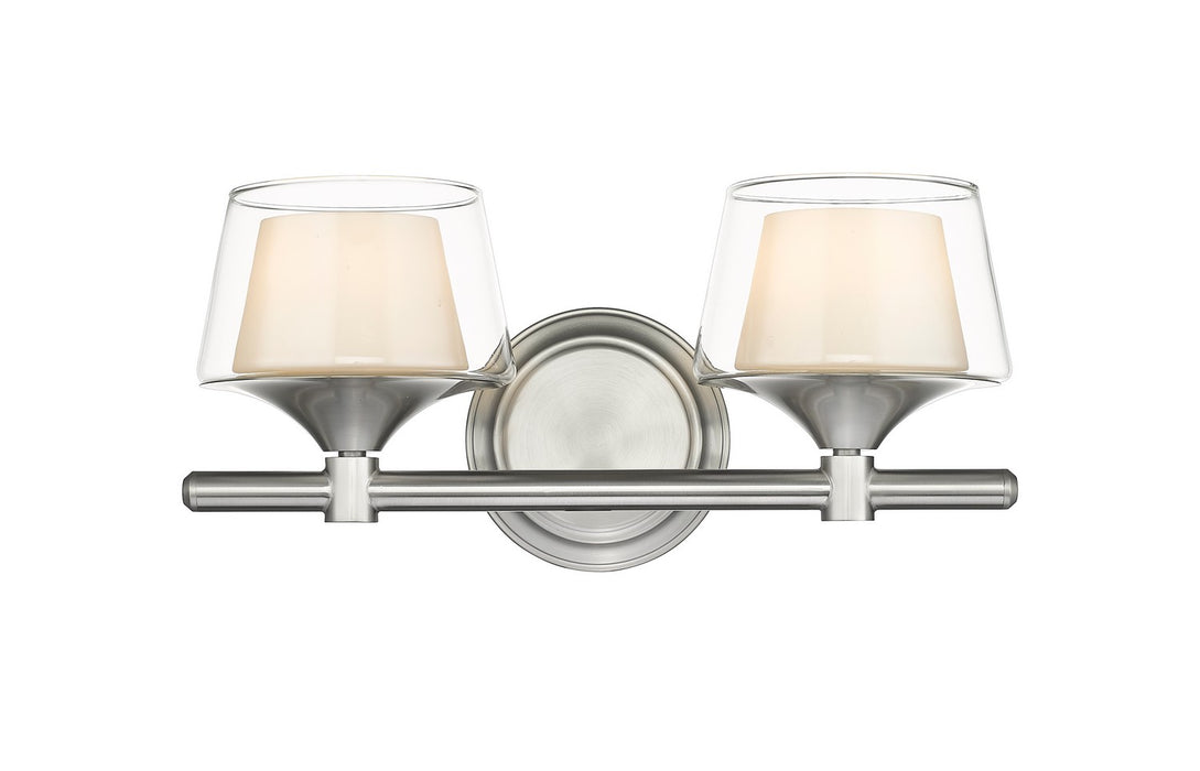 Innovations 311-2W-SN-CLW Two Light Bath Vanity, Satin Nickel