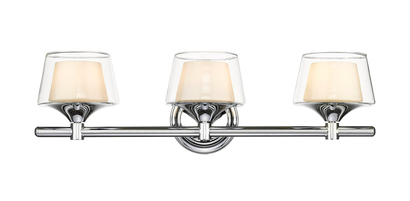 Innovations 311-3W-PC-CLW Three Light Bath Vanity, Polished Chrome