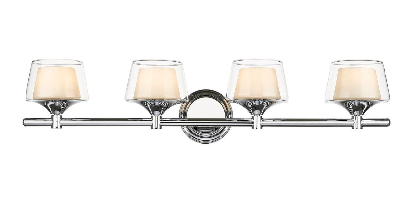 Innovations 311-4W-PC-CLW Four Light Bath Vanity, Polished Chrome