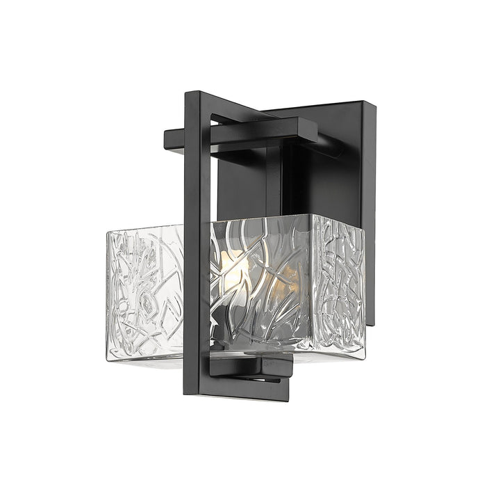 Innovations 312-1W-BK-CL One Light Bath Vanity, Black