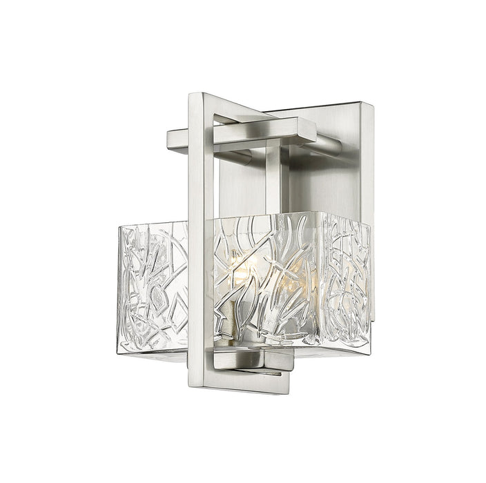 Innovations 312-1W-SN-CL One Light Bath Vanity, Satin Nickel
