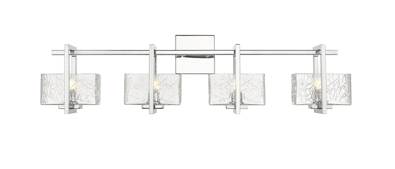 Innovations 312-4W-PC-CL Four Light Bath Vanity, Polished Chrome