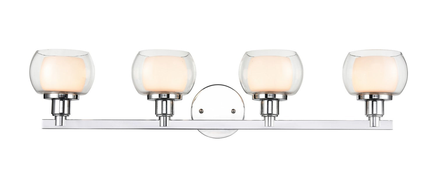 Innovations 330-4W-PC-CLW Four Light Bath Vanity, Polished Chrome