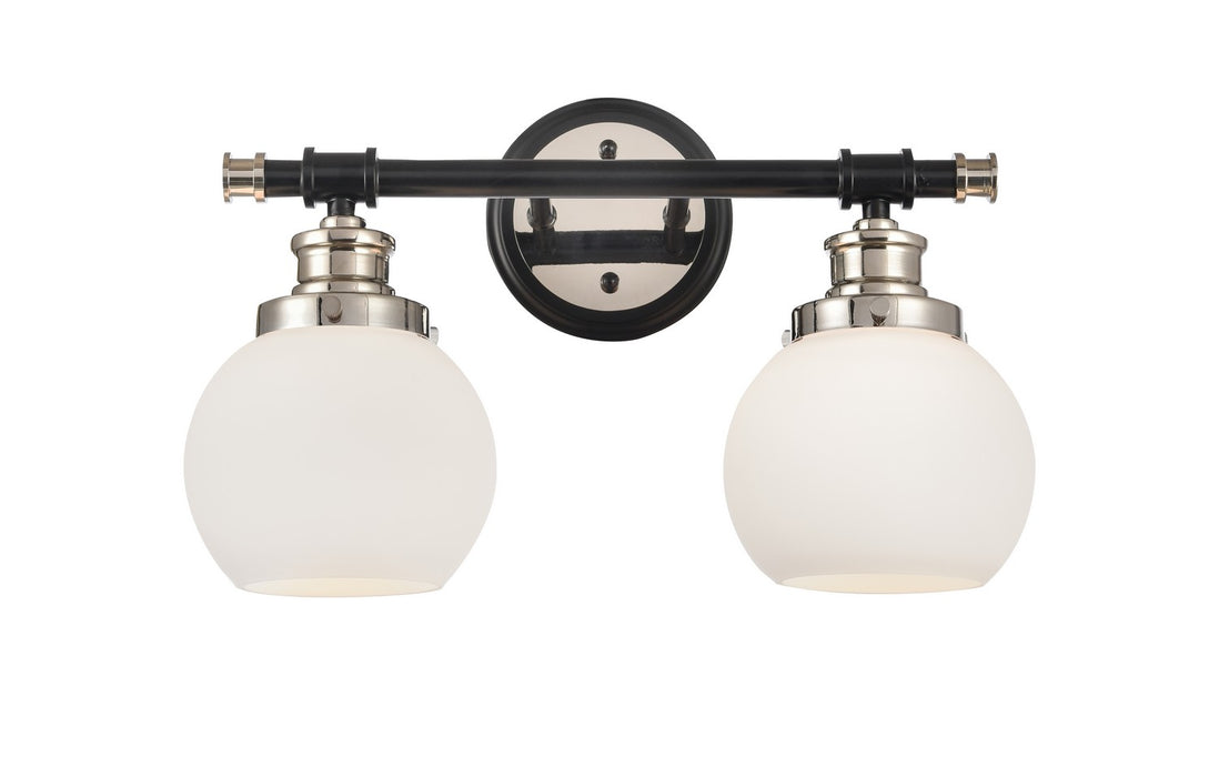 Innovations 340-2W-BPN-G3401-6 Two Light Bath Vanity, Black Polished Nickel
