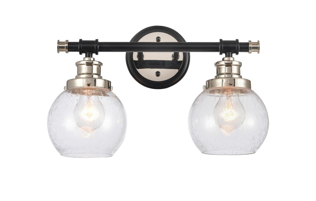Innovations 340-2W-BPN-G3404-6 Two Light Bath Vanity, Black Polished Nickel