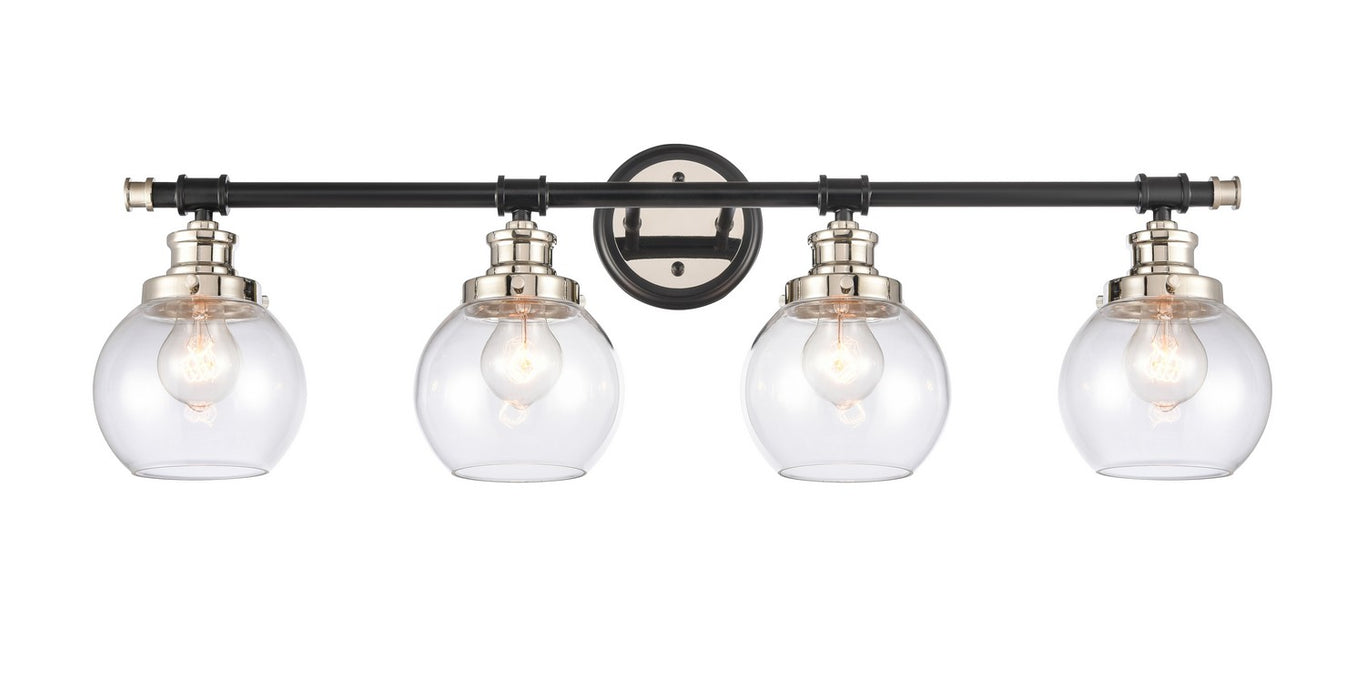 Innovations 340-4W-BPN-G3402-6 Two Light Bath Vanity, Black Polished Nickel
