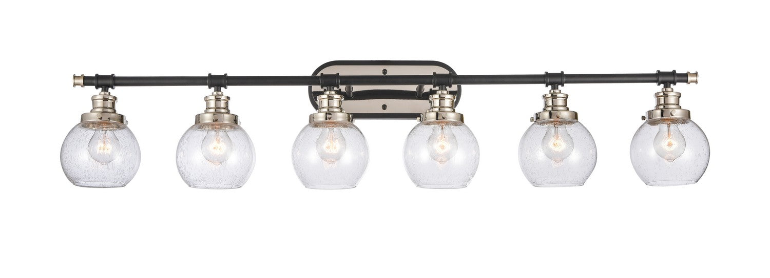 Innovations 340-6W-BPN-G3404-6 Six Light Bath Vanity, Black Polished Nickel