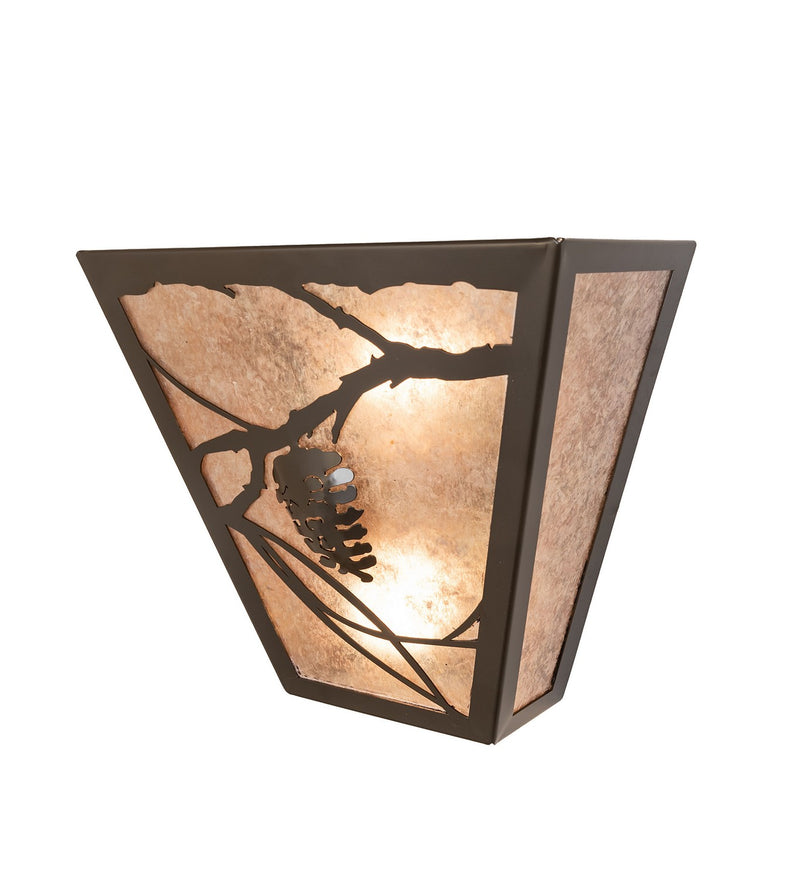 Meyda Tiffany 122424 Two Light Wall Sconce, Timeless Bronze