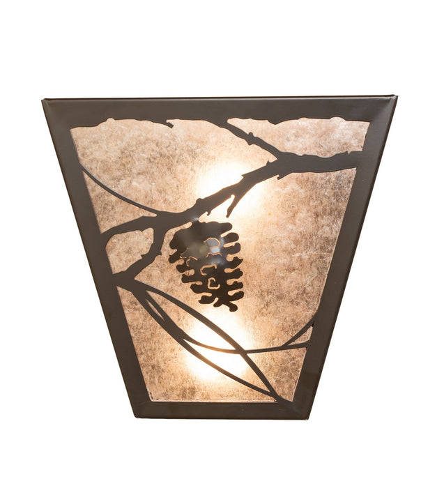 Meyda Tiffany 122424 Two Light Wall Sconce, Timeless Bronze