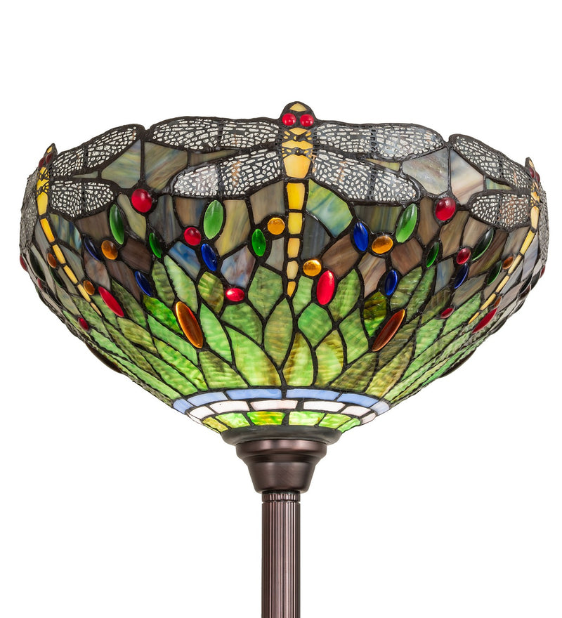 Meyda Tiffany 12436 One Light Torchiere Base, Mahogany Bronze