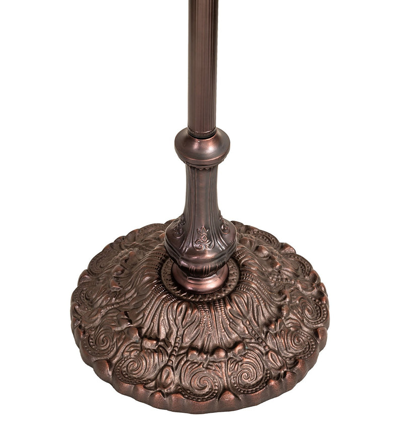 Meyda Tiffany 12436 One Light Torchiere Base, Mahogany Bronze