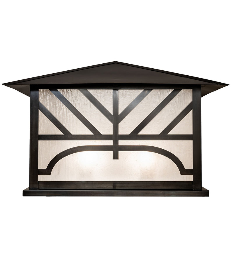 Meyda Tiffany 268480 Four Light Pier Mount, Black Patina