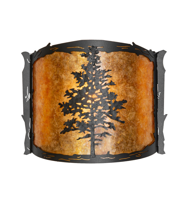 Meyda Tiffany 270070 LED Wall Sconce, Textured Black