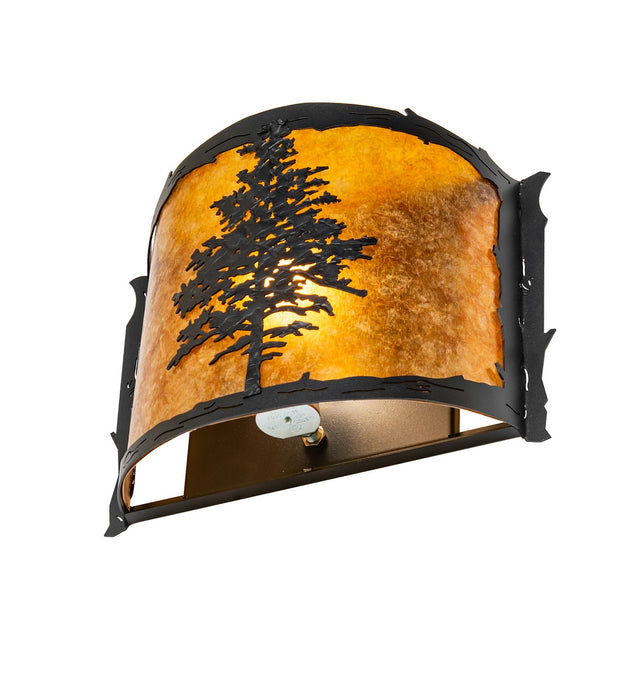 Meyda Tiffany 270070 LED Wall Sconce, Textured Black