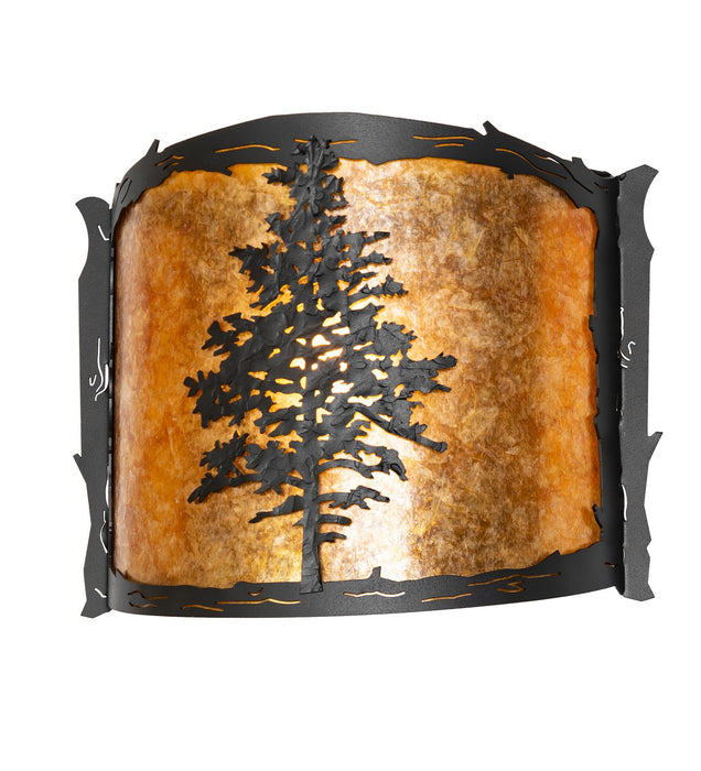 Meyda Tiffany 270070 LED Wall Sconce, Textured Black