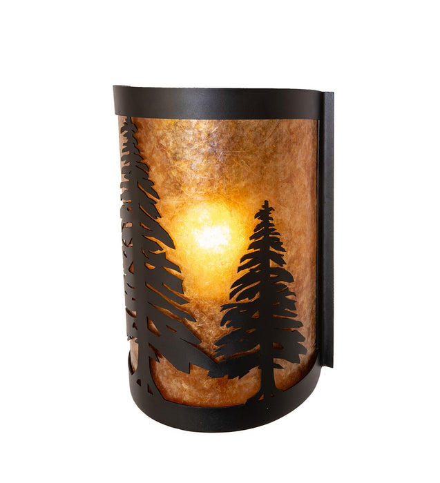 Meyda Tiffany 270072 LED Wall Sconce, Textured Black