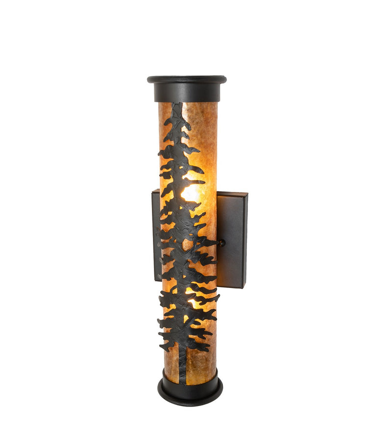 Meyda Tiffany 270086 Two Light Wall Sconce, Textured Black