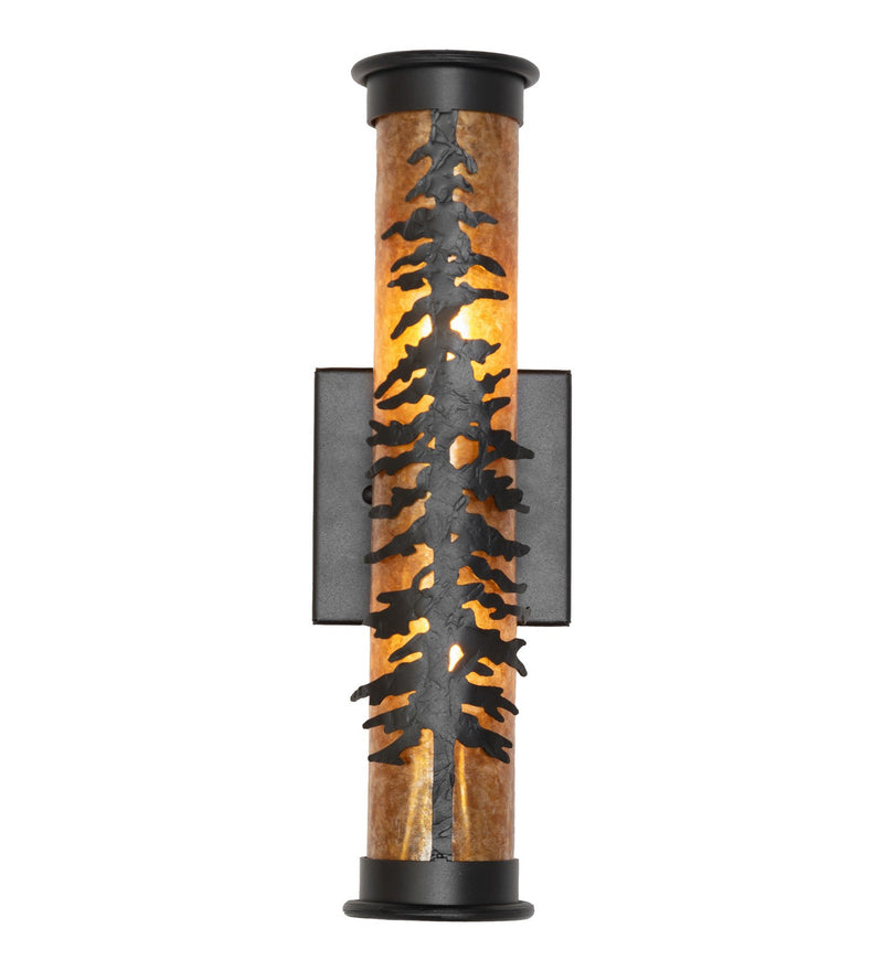 Meyda Tiffany 270086 Two Light Wall Sconce, Textured Black