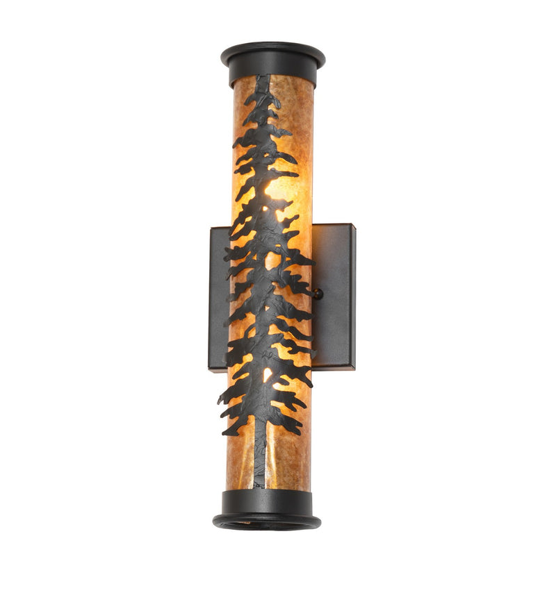 Meyda Tiffany 270086 Two Light Wall Sconce, Textured Black