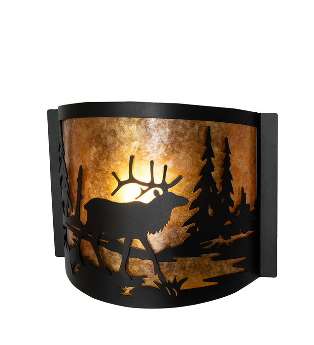 Meyda Tiffany 270089 LED Wall Sconce, Textured Black