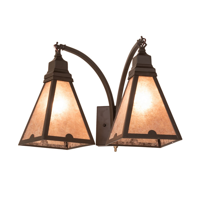 Meyda Tiffany 274558 Two Light Wall Sconce, Oil Rubbed Bronze