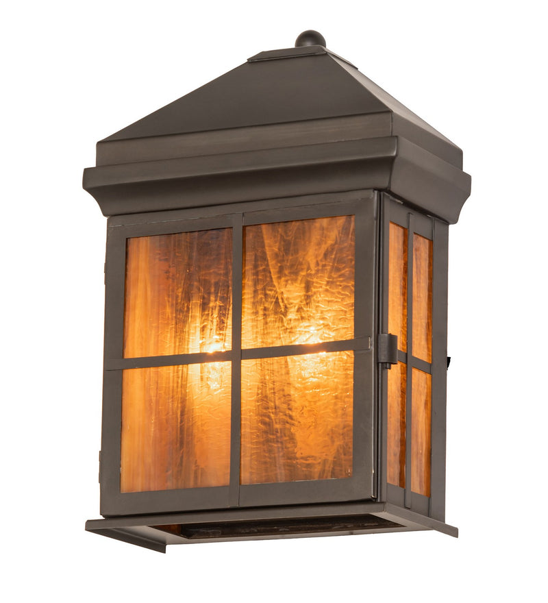 Meyda Tiffany 276402 Two Light Wall Sconce, Craftsman Brown