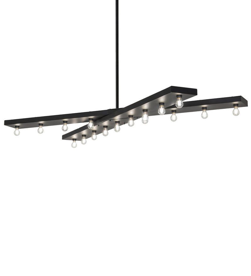 Meyda Tiffany 276585 17 Light Chandelier, Solar Black