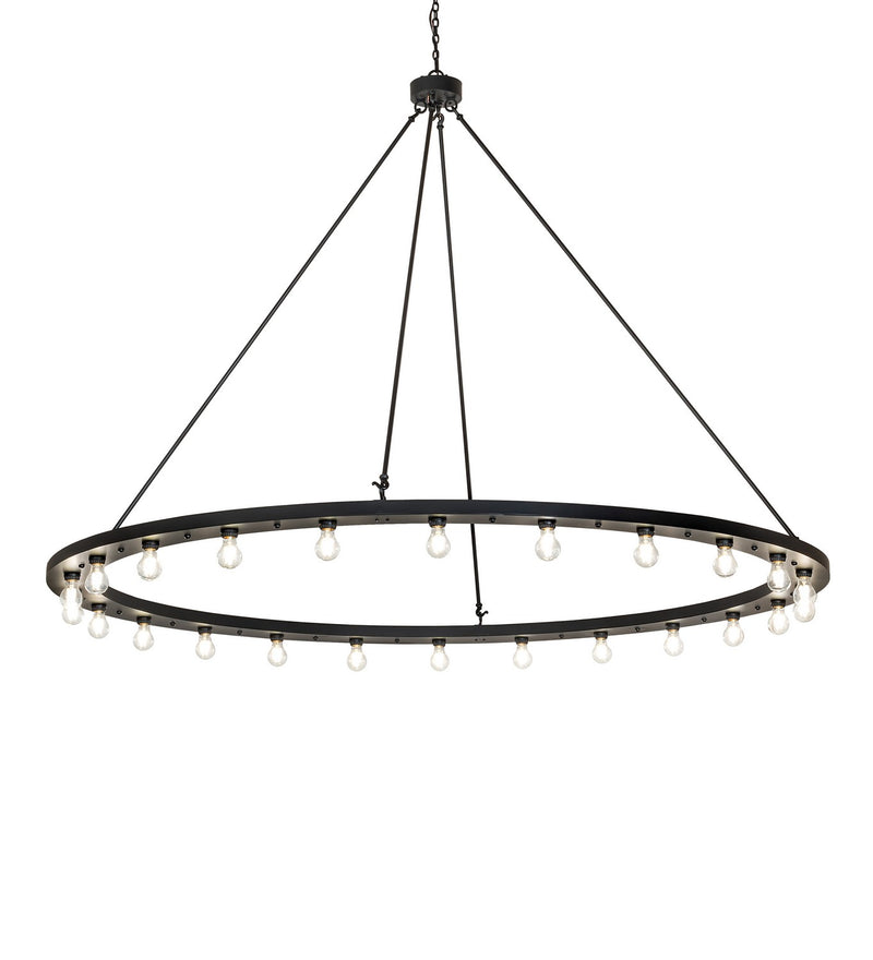 Meyda Tiffany 276590 24 Light Chandelier, Solar Black