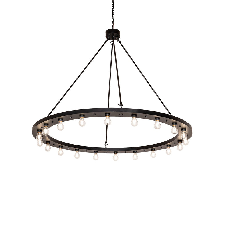 Meyda Tiffany 276592 20 Light Chandelier, Solar Black