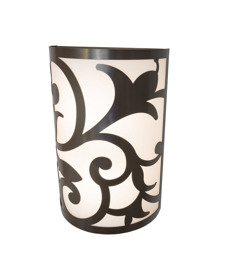 Meyda Tiffany 276885 Two Light Wall Sconce, Rail Bronze