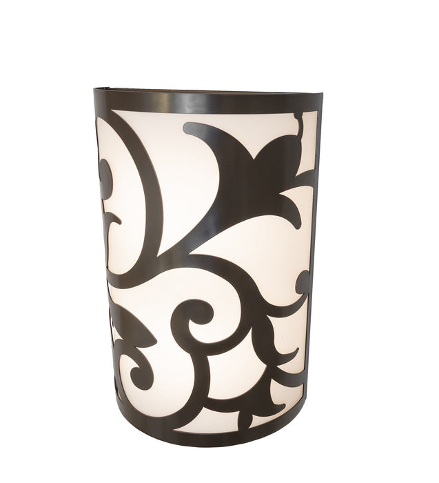 Meyda Tiffany 276885 Two Light Wall Sconce, Rail Bronze