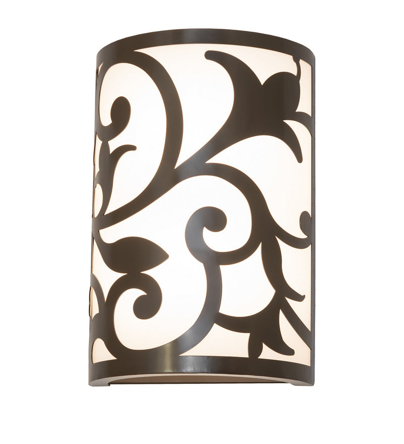 Meyda Tiffany 276885 Two Light Wall Sconce, Rail Bronze