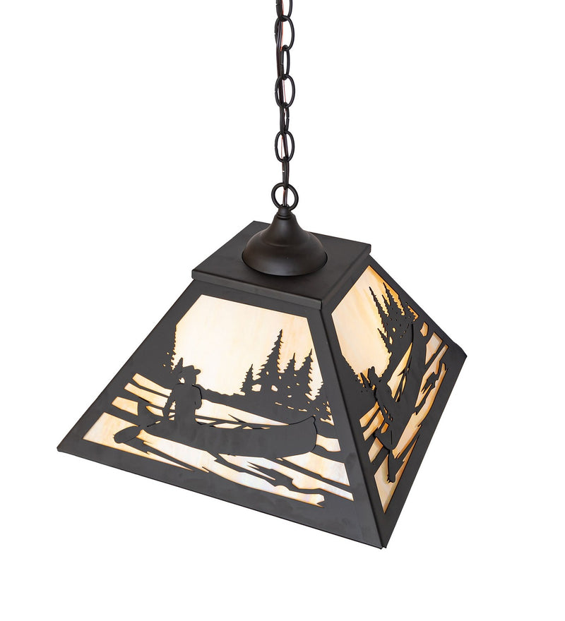 Meyda Tiffany 277021 Two Light Pendant, Oil Rubbed Bronze