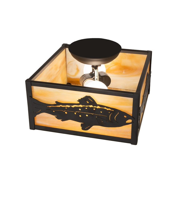 Meyda Tiffany 277022 Two Light Flushmount, Oil Rubbed Bronze