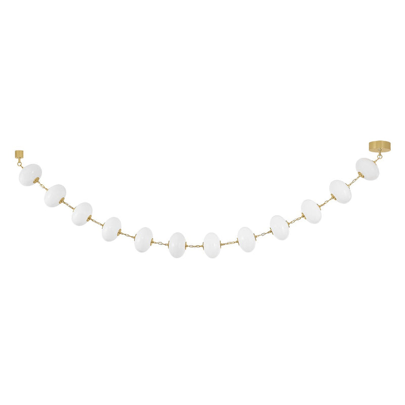 Corbett Lighting 473-10-VPB LED Chandelier, Vintage Polished Brass