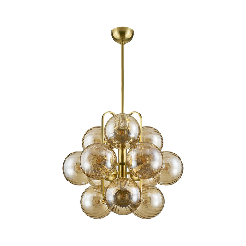 Corbett Lighting 476-34-VPB 12 Light Chandelier, Vintage Polished Brass