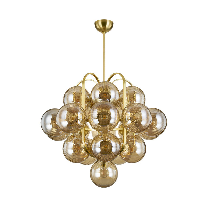 Corbett Lighting 476-45-VPB 21 Light Chandelier, Vintage Polished Brass