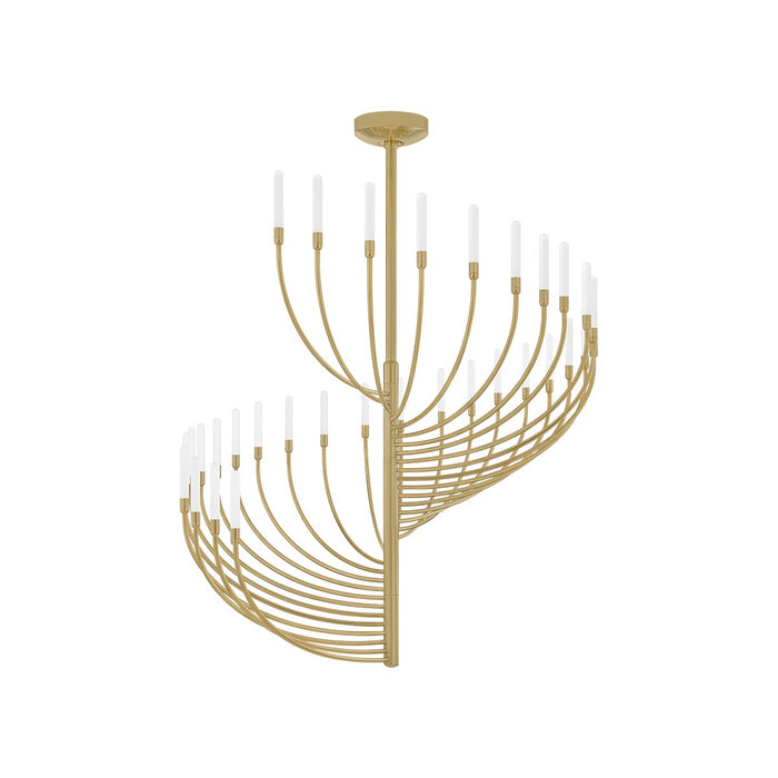 Corbett Lighting 481-42-VB LED Chandelier, Vintage Brass