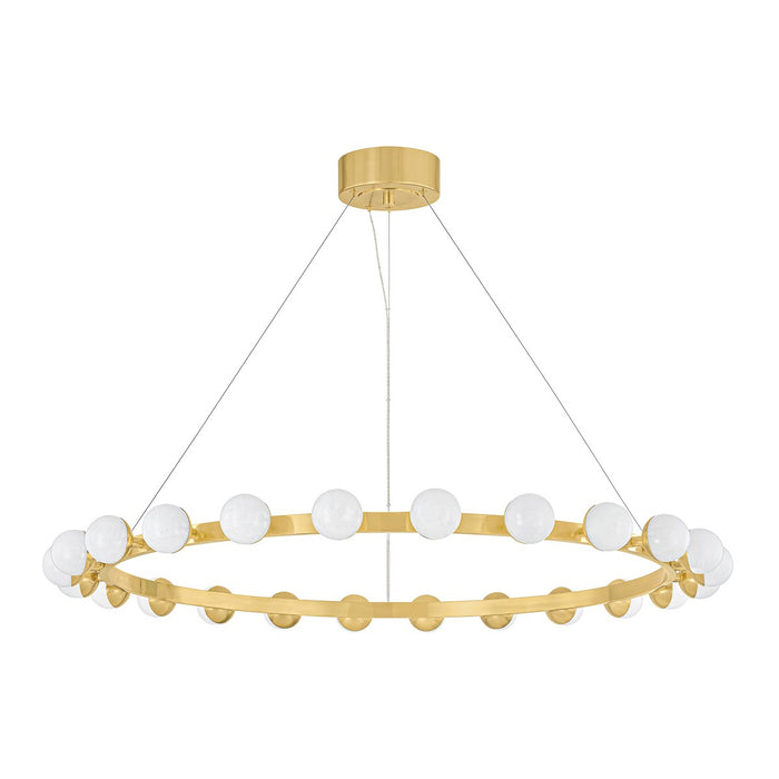 Corbett Lighting 484-45-VB LED Chandelier, Vintage Brass
